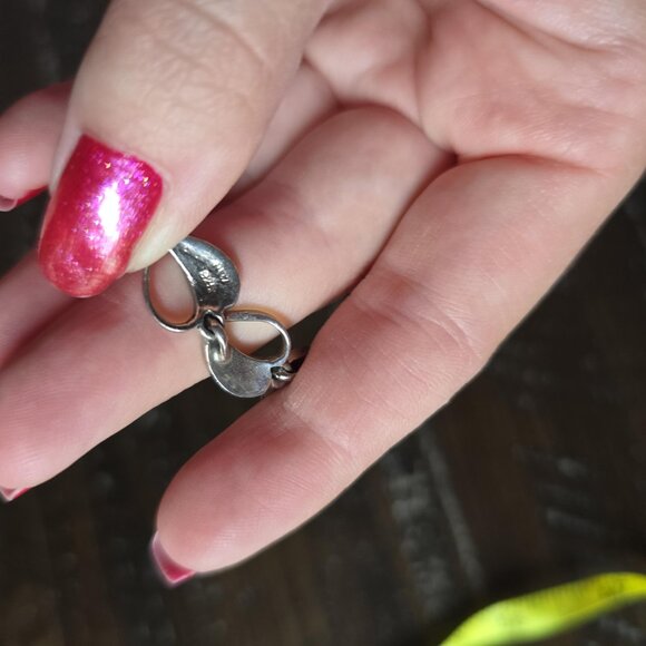 925 Silver Marcasite Dangle Drop Heart Earrings Romantic Gift Elegant Dainty - Picture 5 of 6